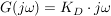 $ G(j\omega)=K_D\cdot{}j\omega $ $ G(j\omega)=K_D\cdot{}j\omega $